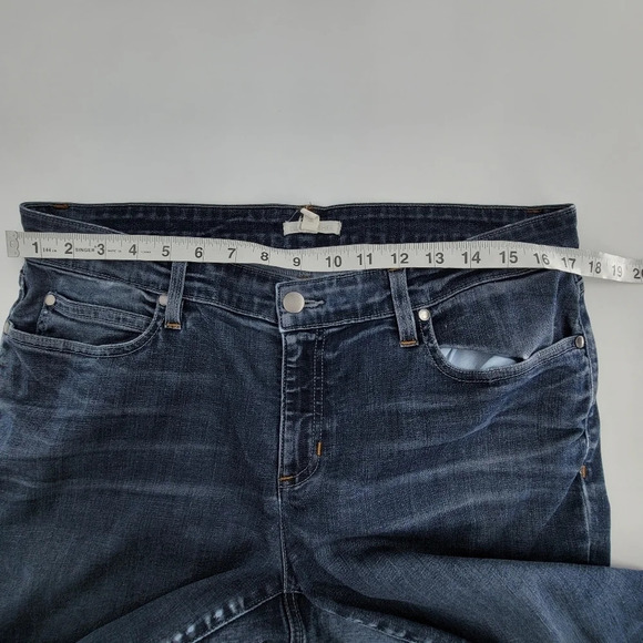 Eileen Fisher blue Jean's skinny organic cotton size 14 - Picture 6 of 8
